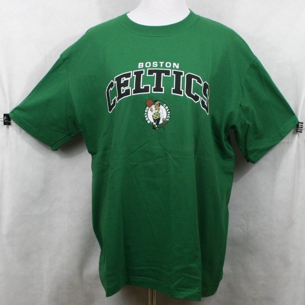 NBA Boston Celtics Kelly Green Cotton Tee Shirt SZ L EUC - Picture 2 of 7